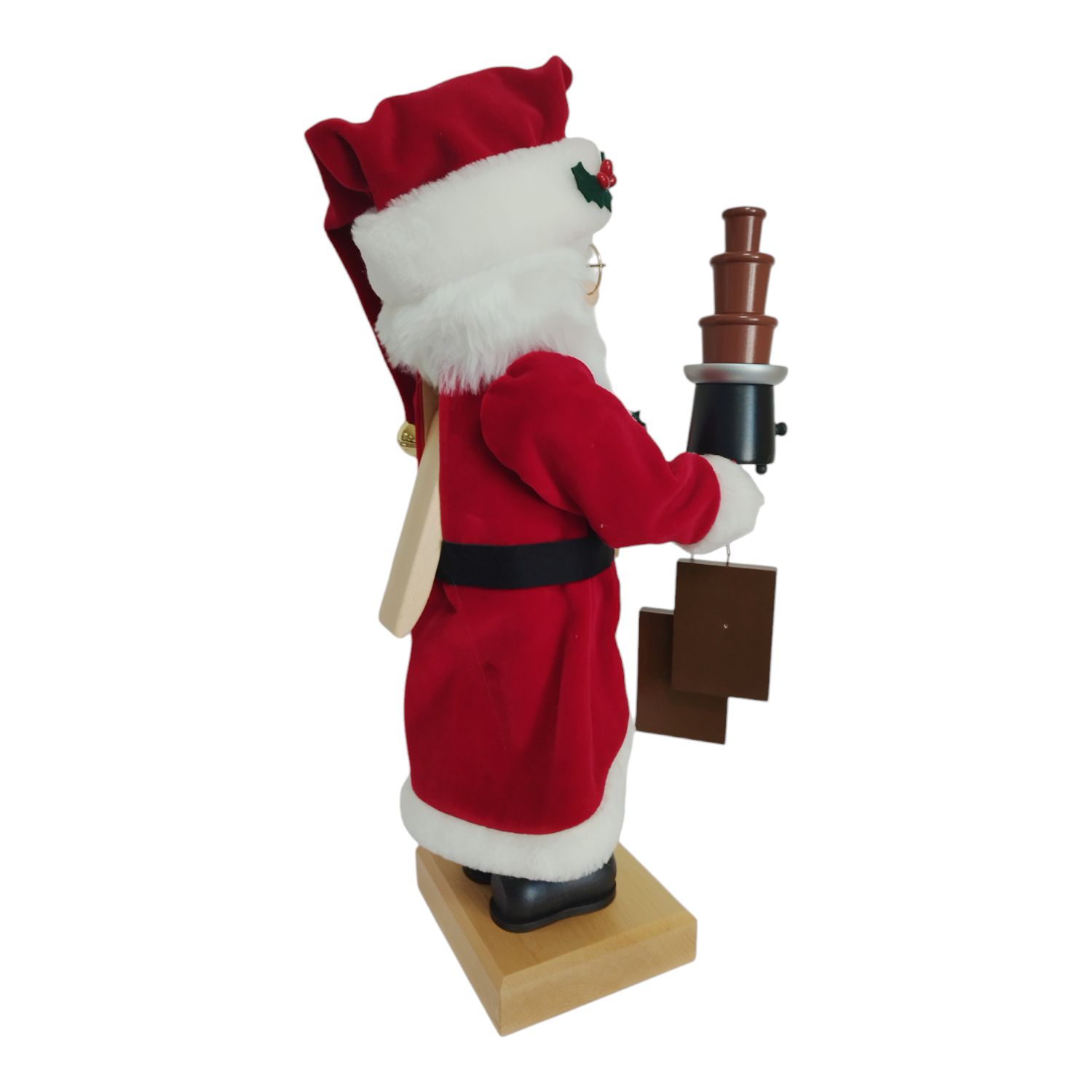 Nussknacker Weihnachtsmann mit Schokobrunnen – Bild 8