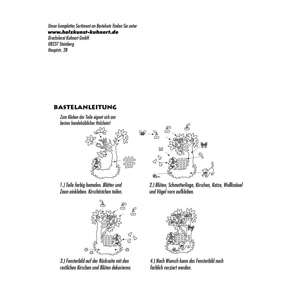 Bastelset Fensterbild Sommer – Bild 4