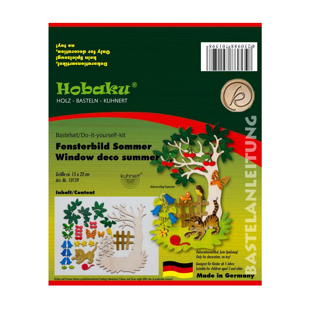Bastelset Fensterbild Sommer – Bild 3