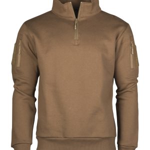 Sweatshirt Tactical mit Reißverschluss dark coyote