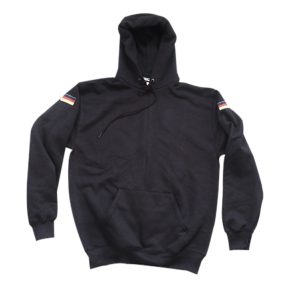 Kapuzen-Sweatshirt mit Hoheitsabzeichen schwarz