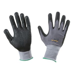 Arbeits Handschuh Premium Plus grau/schwarz Restposten