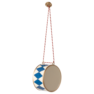 Metallornament, Große Trommel – Dunkelblau von Maileg
