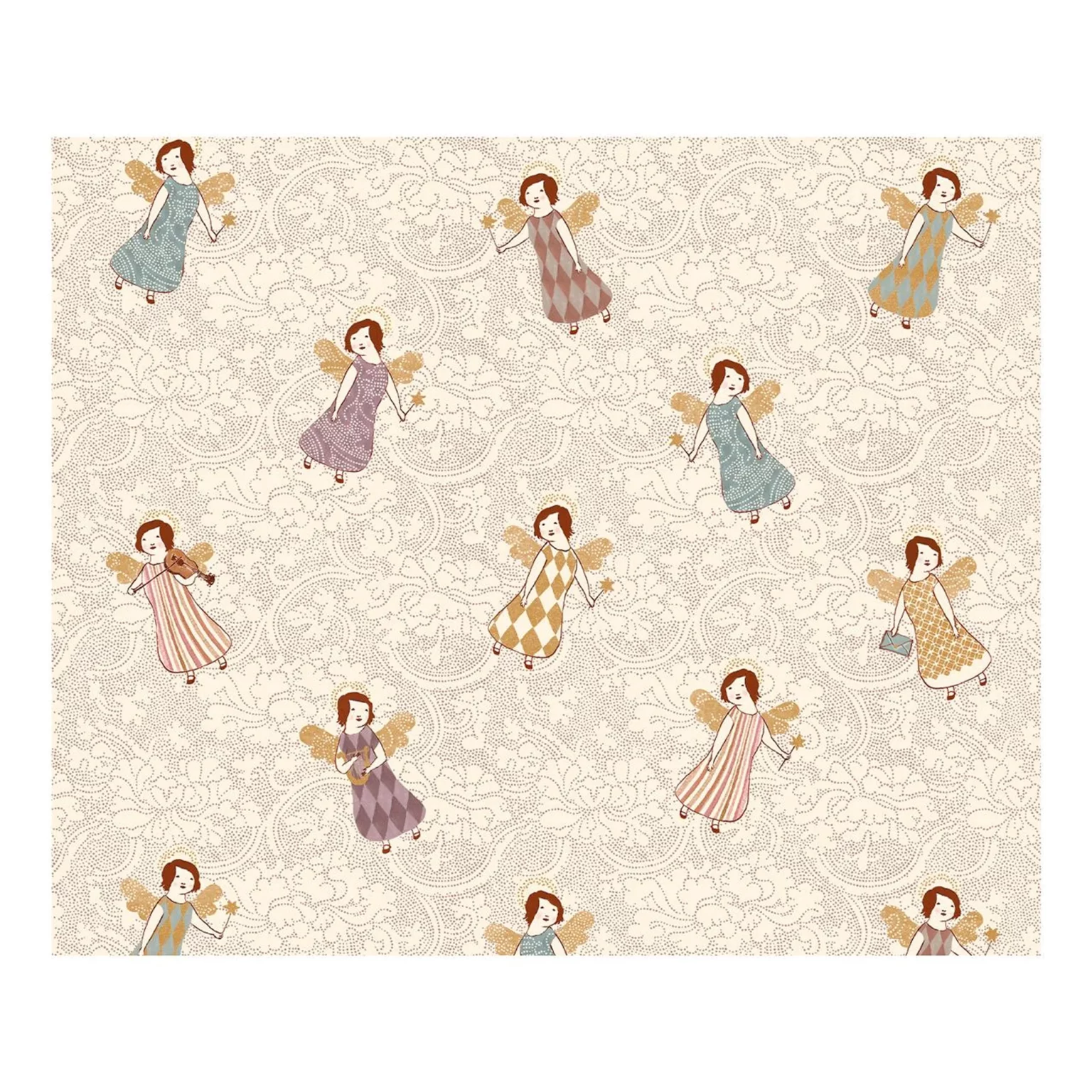 Geschenkpapier „Angels“ (Beige) – 10 m von Maileg – Bild 2