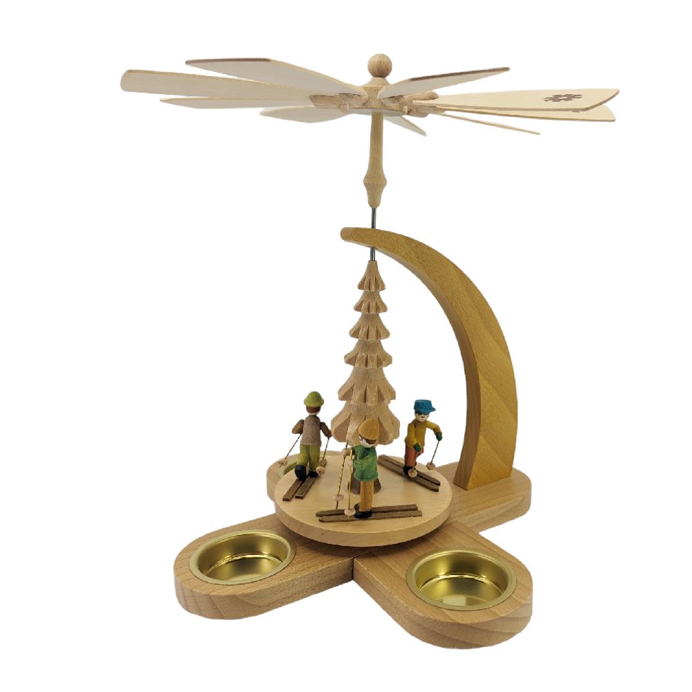 Teelichtpyramide Winterkinder – Bild 3