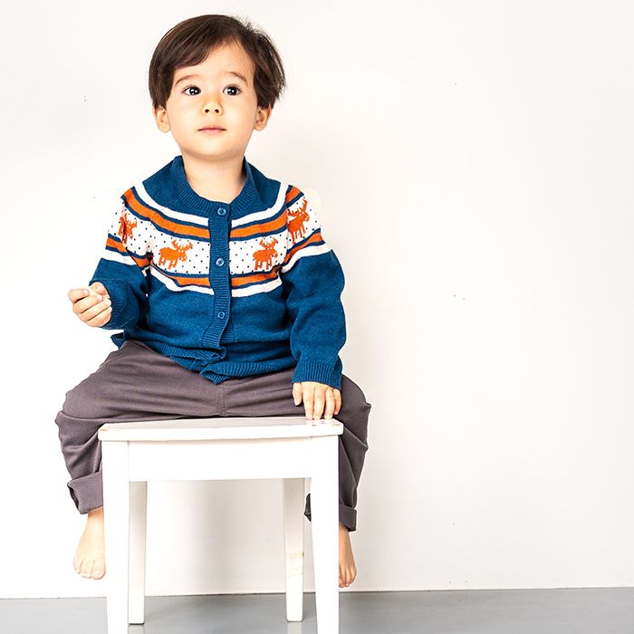 Bio Baby Strickjacke Rentier, Maxim von sense organic