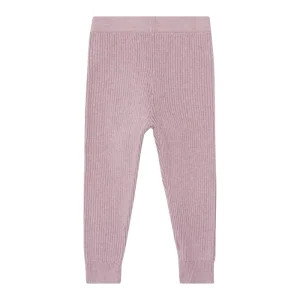 Bio Strickleggins YUMA in smoke rose von Sense Organic