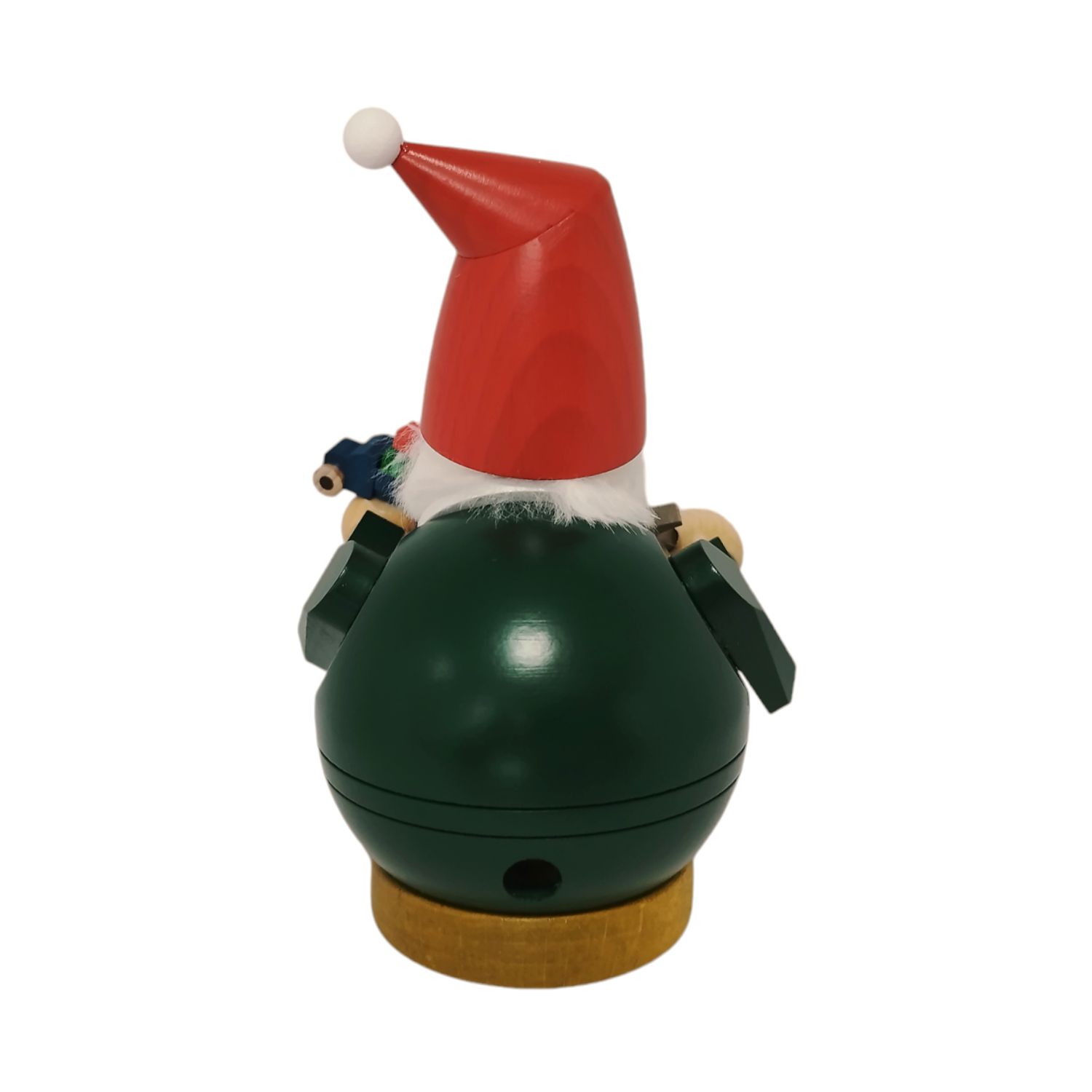 Kugelräuchermann Zwerg mit Hammer und Auto, sitzend – Bild 6