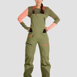 Ortovox 3L Deep Shell Bib Pants wild herbs