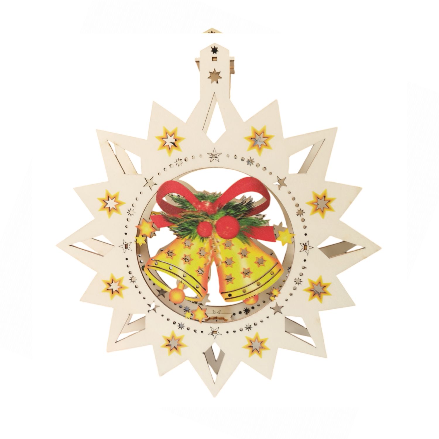 Fensterbild Glocken, elektrisch