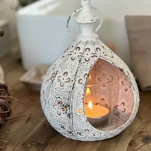 Hängelaterne Liana weiß