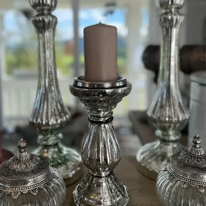 Kerzenständer silber  mittel