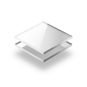 Acrylglas Platte spiegel Silber 5 mm