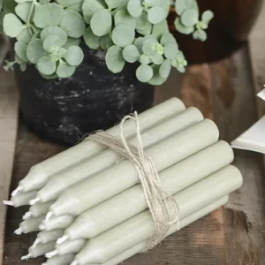 Kerze khaki – 4 Stk.