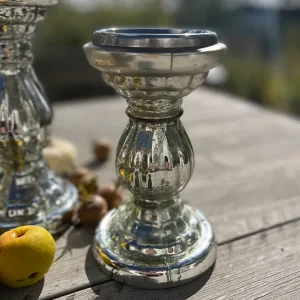 Kerzenständer silber klein