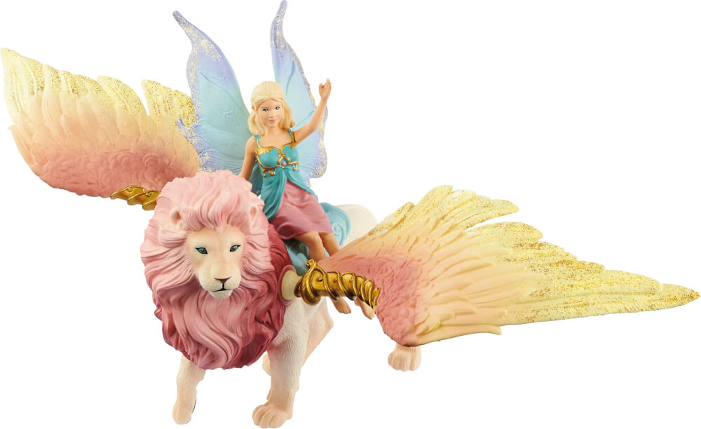 70714 Elfe auf geflügeltem Löwe von Bayala Schleich® – Bild 3