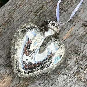 Herzanhänger silber mit Kristallen