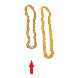 Bernsteinkette kurz, honig-farben von Nic