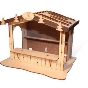 Weihnachtsmarktbude, unbeleuchtet