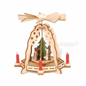 Mini-Pyramide Waldleute mit grünem Baum