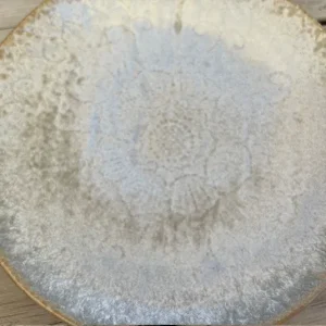 Teller Steingut hellblau