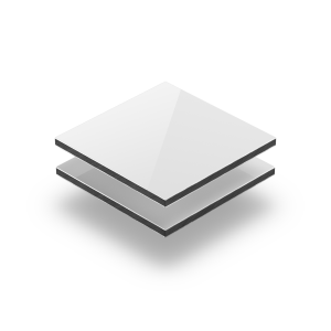 Alupanel Weiß 3 mm RAL 9003 glänzend