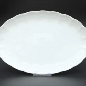 AK Kaiser Romantica White Lady weiß Serivierplatte Platte Porzellan 32 x 21 cm