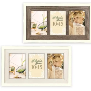 Bilderrahmen Holzrahmen Wechselrahmen Porträtrahmen 10×15 cm 1 Stk 2 Farben