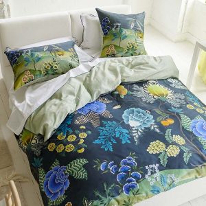 DESIGNERS GUILD Bettwäsche BROCART DECORATIF INDIGO, Bettbezug 260 x 240 (Schweizer Größe)