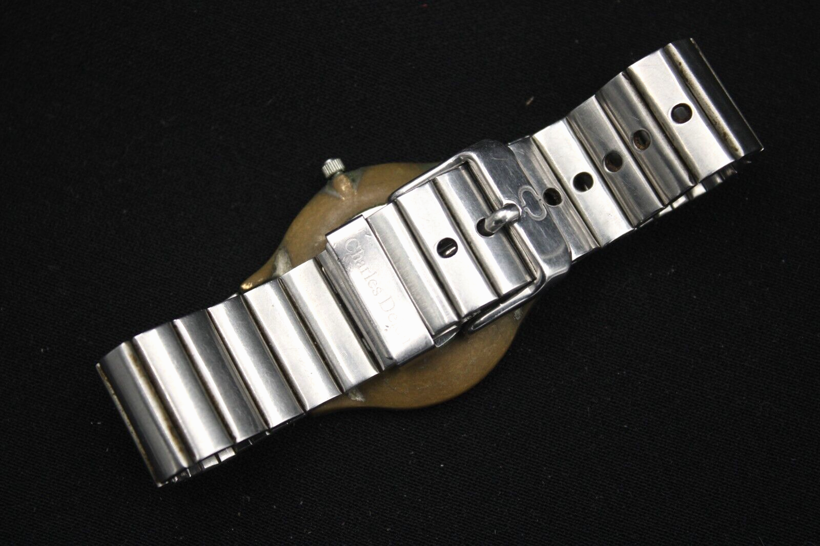 Charles Delon Paper Watch Uhr Handaufzug silber wasserdicht China Made Vintage – Bild 5