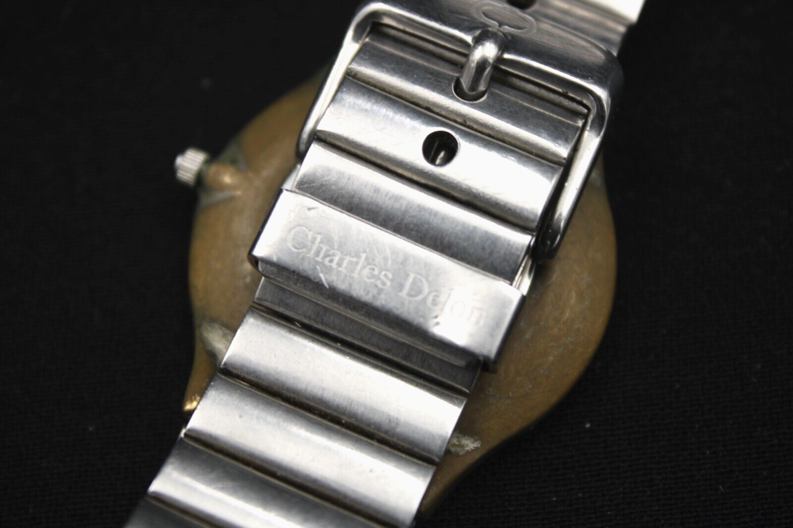 Charles Delon Paper Watch Uhr Handaufzug silber wasserdicht China Made Vintage – Bild 6