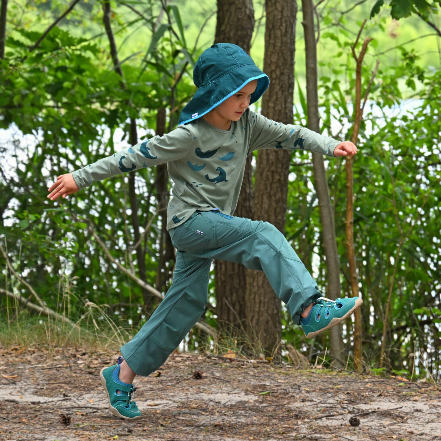 Barfußsandalen SANKARI rasberry/fox von Finkid – Bild 4