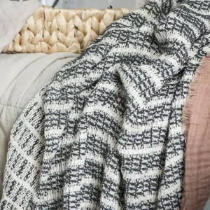 Decke black/white, Strandtuch, Kuscheldecke