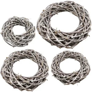 Dekokränze aus Weinreben Kränze Türkränze Holz weiß gekalkt – 4 Größen