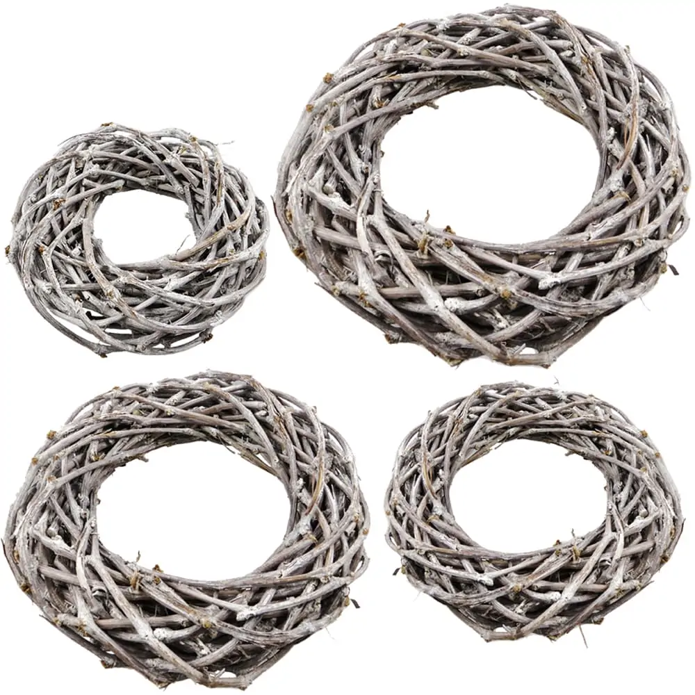 Dekokränze aus Weinreben Kränze Türkränze Holz weiß gekalkt – 4 Größen – Bild 2