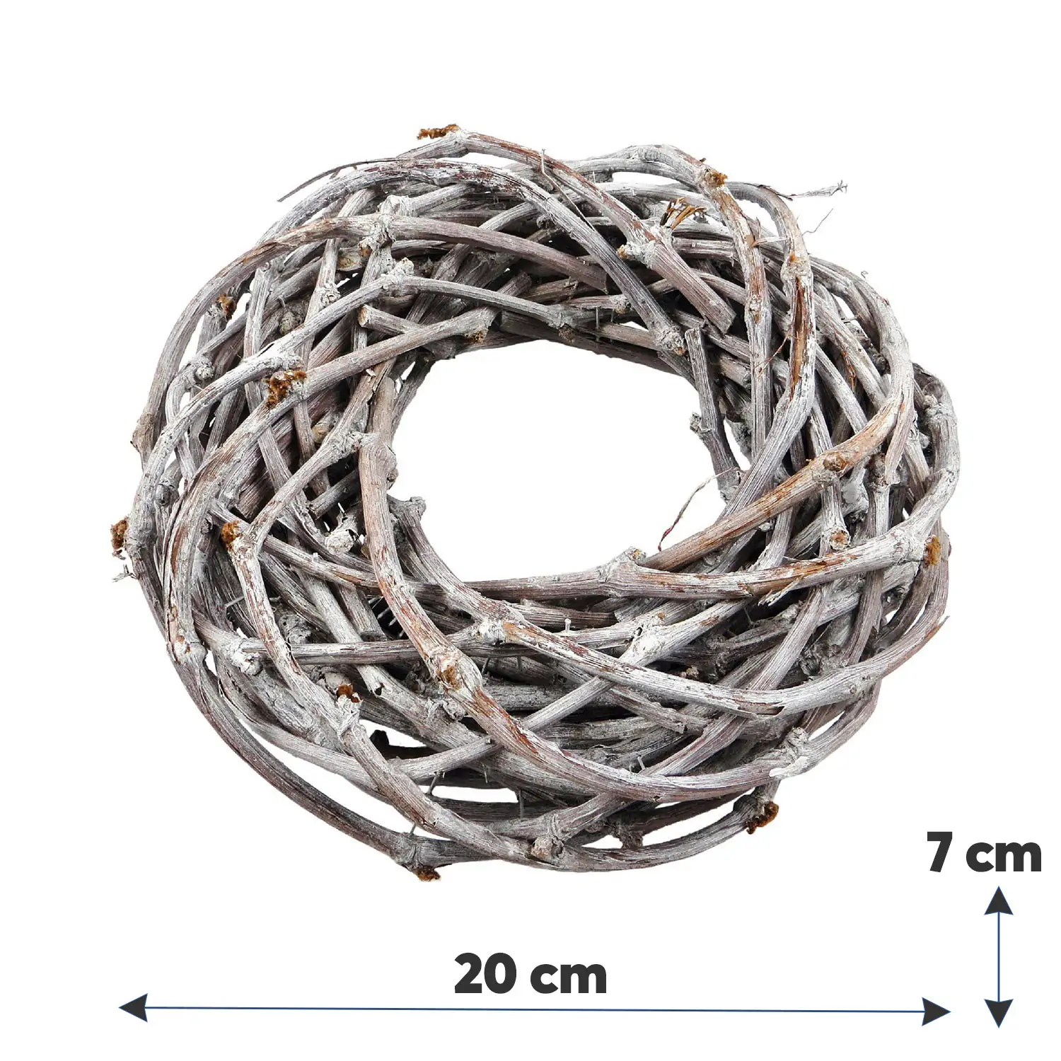 Dekokränze aus Weinreben Kränze Türkränze Holz weiß gekalkt – 4 Größen – Bild 7