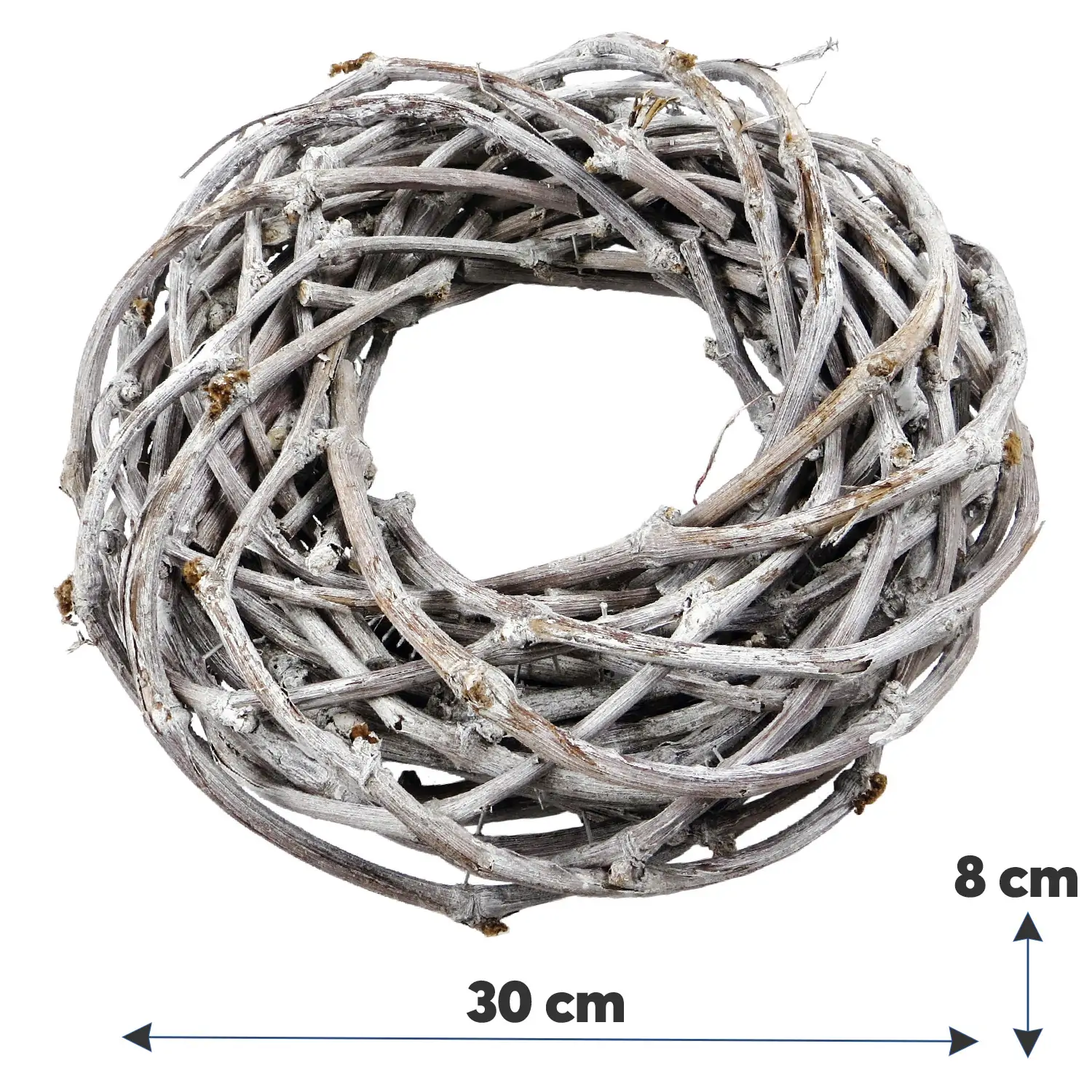 Dekokränze aus Weinreben Kränze Türkränze Holz weiß gekalkt – 4 Größen – Bild 8