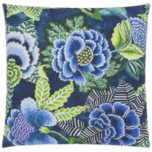 DESIGNERS GUILD Bettwäsche ROSE DE DAMAS INDIGO, Kissenbezug 65 x 65