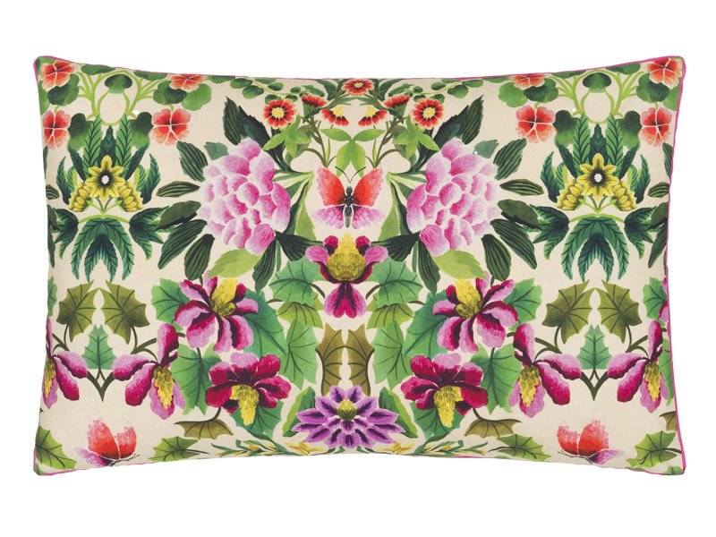 DESIGNERS GUILD Bettwäsche IKEBANA DAMASK FUCHSIA, Kissenbezug 40 x 80 – Bild 2