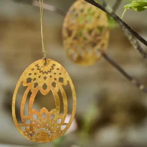 Eier Metall zum Hängen 2 Stk.