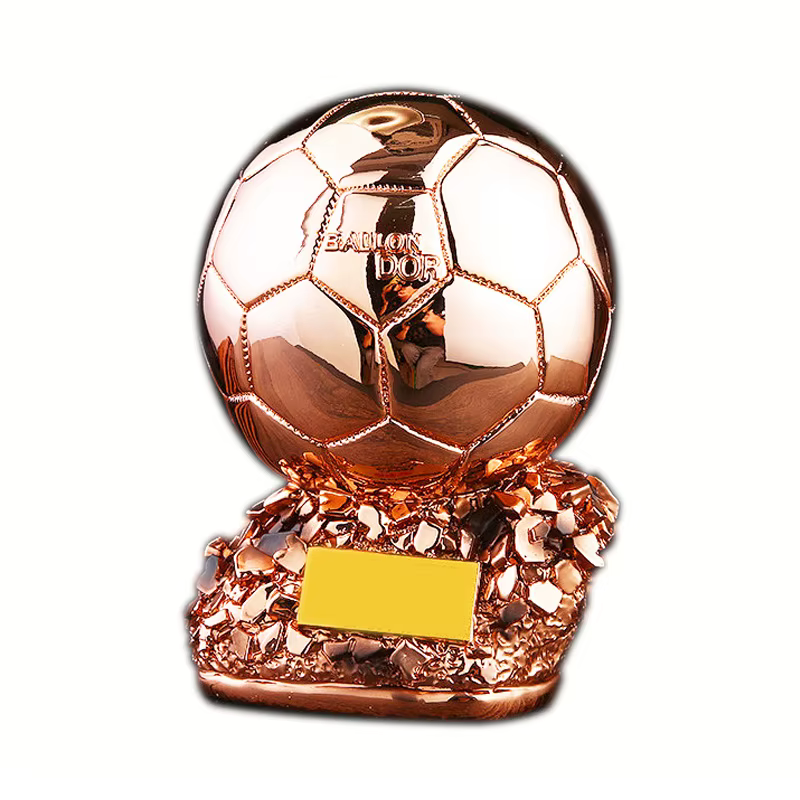 Europäischer Fußball Golden Ball Award Wettbewerb Ehre Belohnung sphärische Trophäe anpassbares Geschenk für Kinder Erwachsenen Wohnkultur – Bild 6