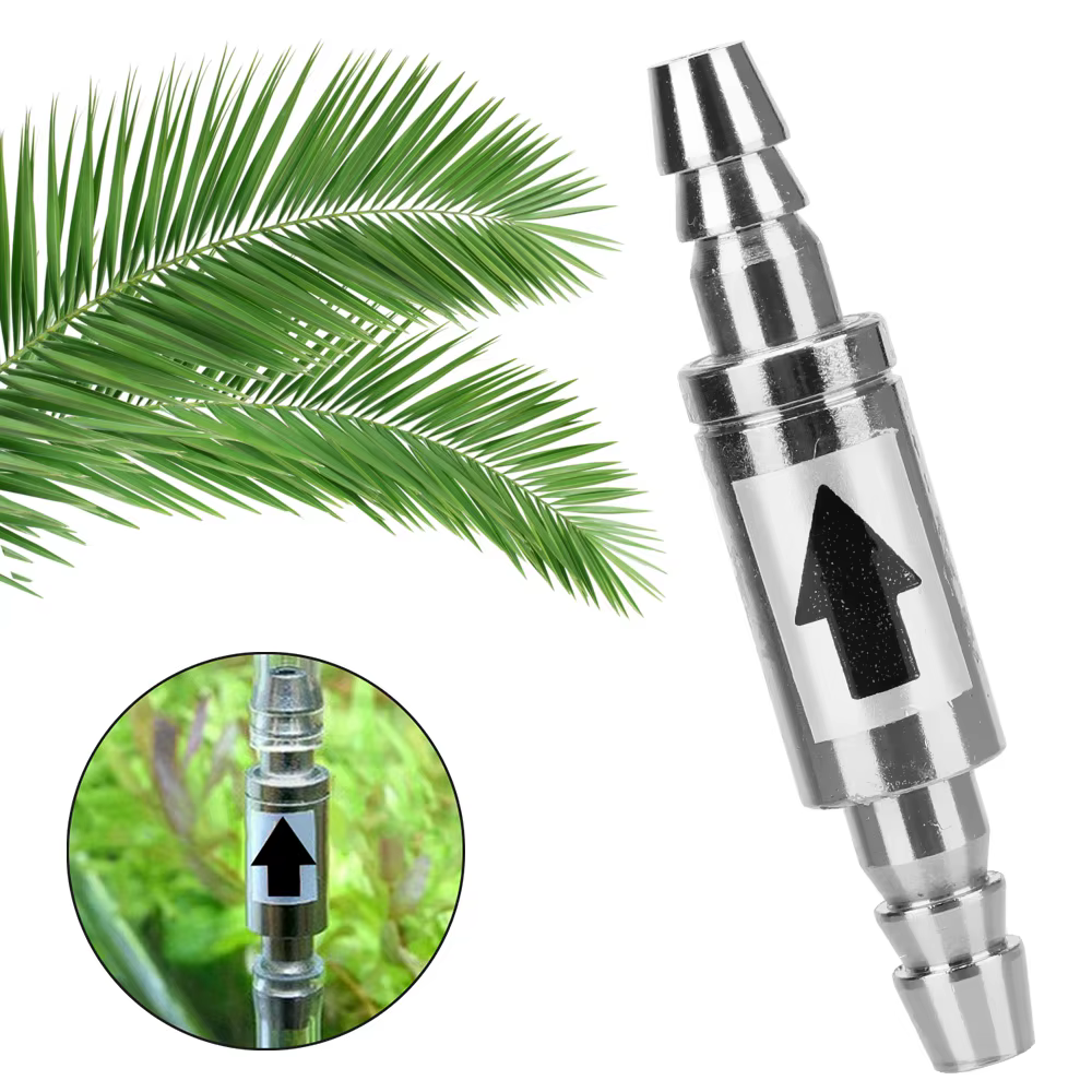 Hochwertiges Edelstahl Aquarium Rückschlagventil: Einfache Installation und Verwendung, Wasserbeständig, für CO2-Geräte geeignet