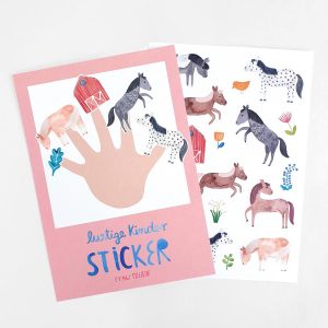 Sticker-Bogen *Pferde & Ponies* von Frau Ottilie