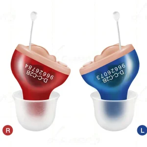 Unsichtbare, Miniatur-Hörgeräte Audifonos T12 für ältere Menschen und bei Taubheit – Einstellbarer Soundverstärker für das Ohr