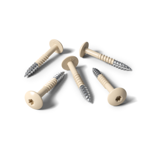 HPL Schrauben Hellelfenbein RAL 1015 pro 25 Stück