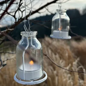 Hängeteelicht weiß