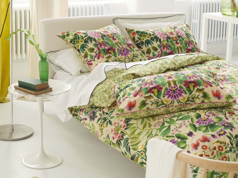 DESIGNERS GUILD Bettwäsche IKEBANA DAMASK FUCHSIA, Kissenbezug 40 x 80 – Bild 5