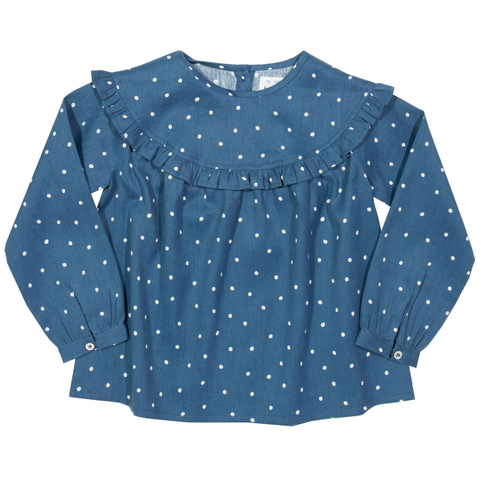 Rüschen-Bluse mit Punkten von Kite – Bild 2