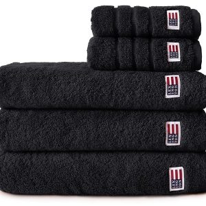 LEXINGTON ICONS ORIGINAL TOWEL, Black, Duschtuch 70 x 130