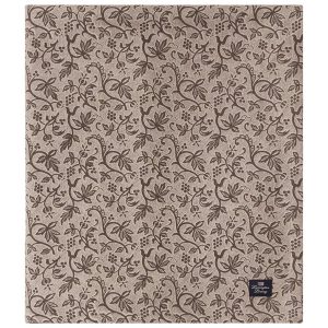 LEXINGTON Tischdecke PRINTED RECYCLED COTTON TABLECLOTH beige/brown, 150 x 250